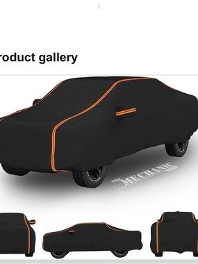 6 Layers Length 232 To 245 In for Toyota Tacoma , Tundra Black Orange
